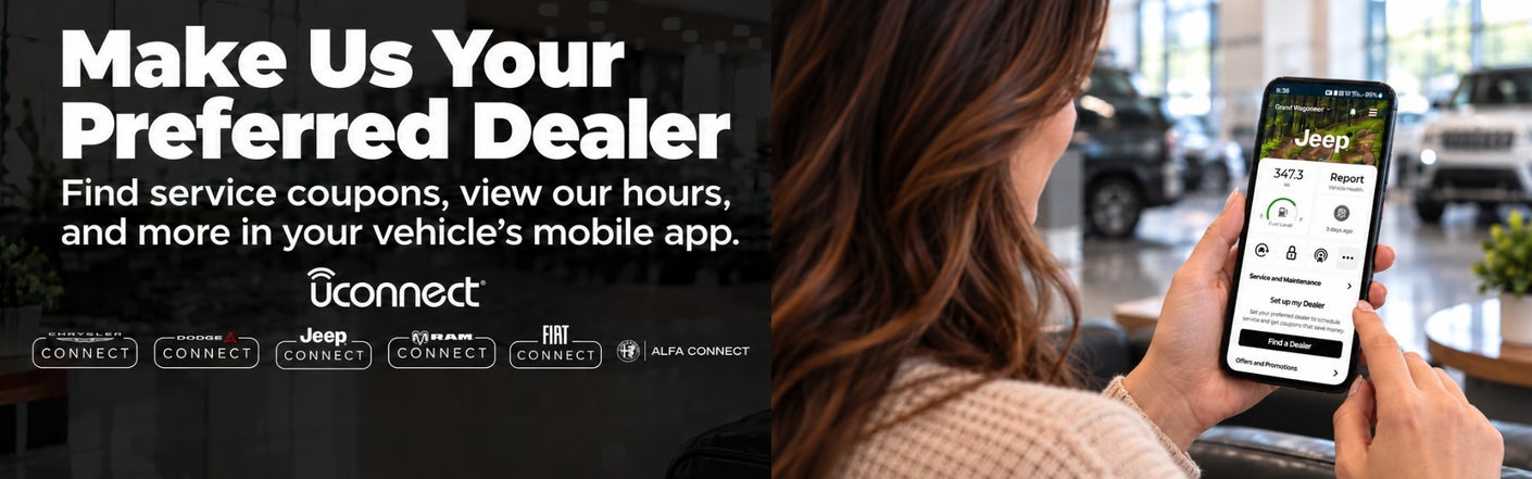 uconnect® make us your preferred dealer | Gunn Chrysler Dodge Jeep Ram in Seguin TX