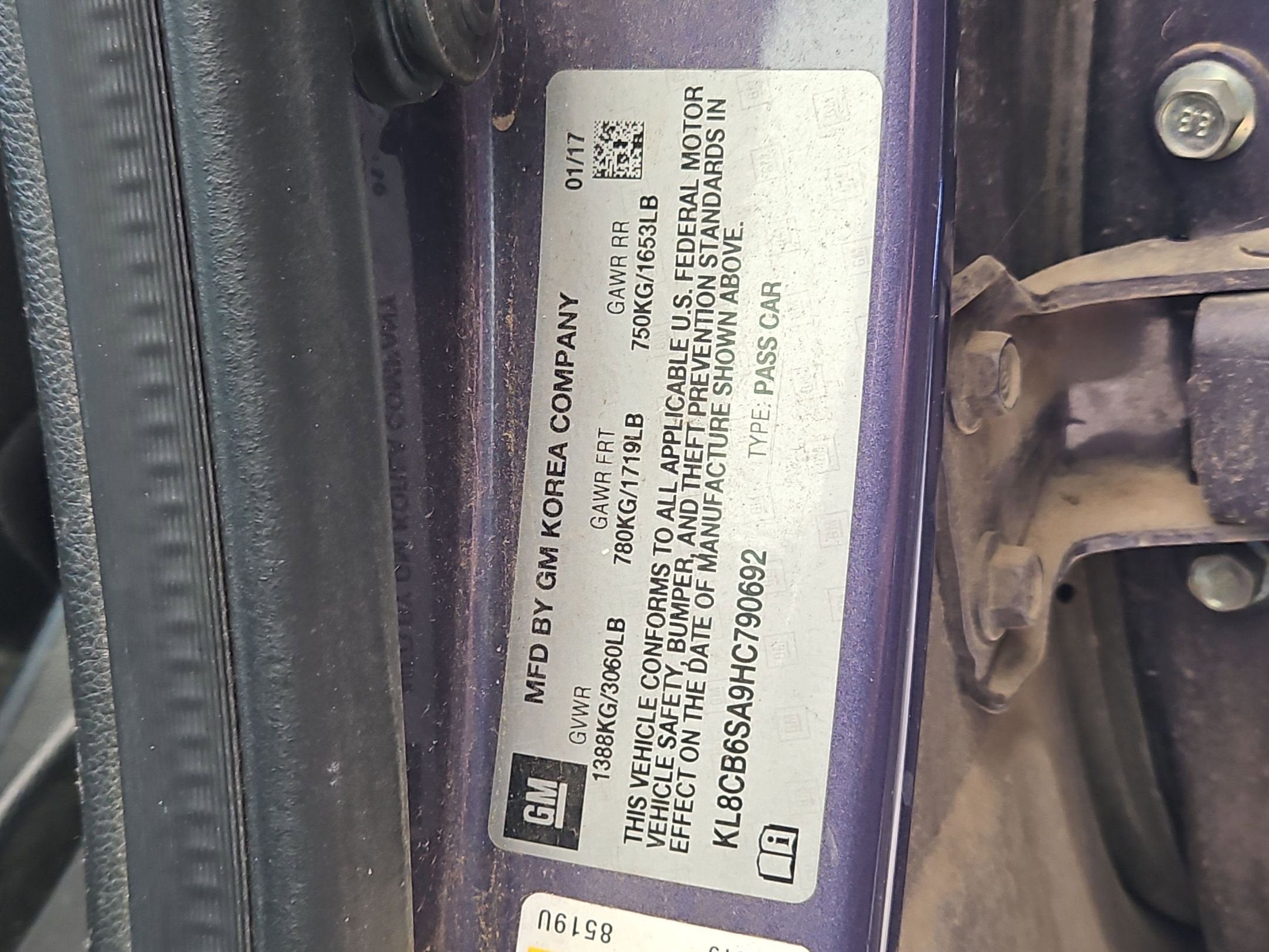 2017 Chevrolet Spark LS