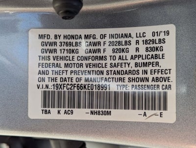 2019 Honda Civic LX