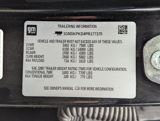 2023 Chevrolet Tahoe Z71