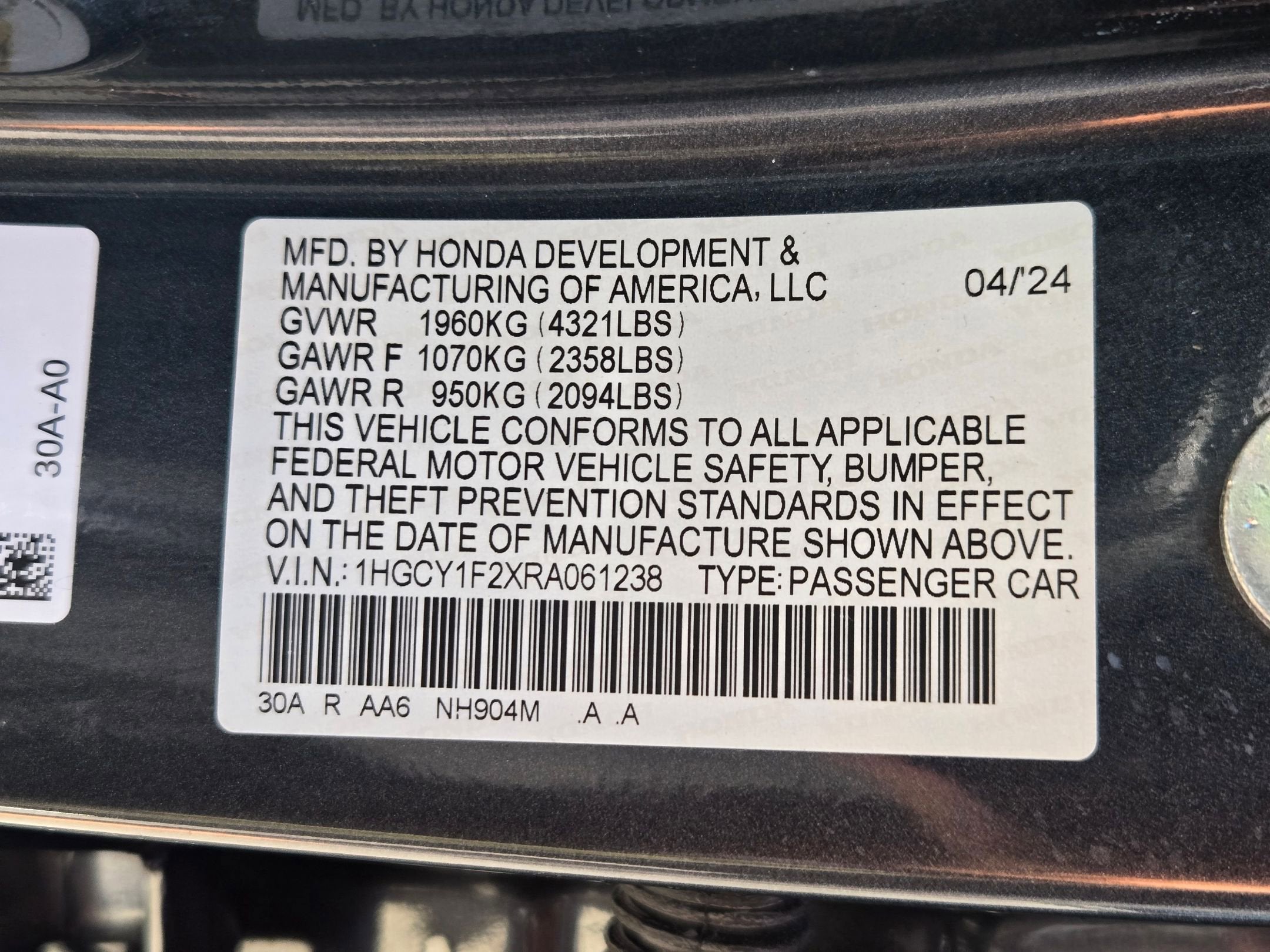 2024 Honda Accord Sedan LX
