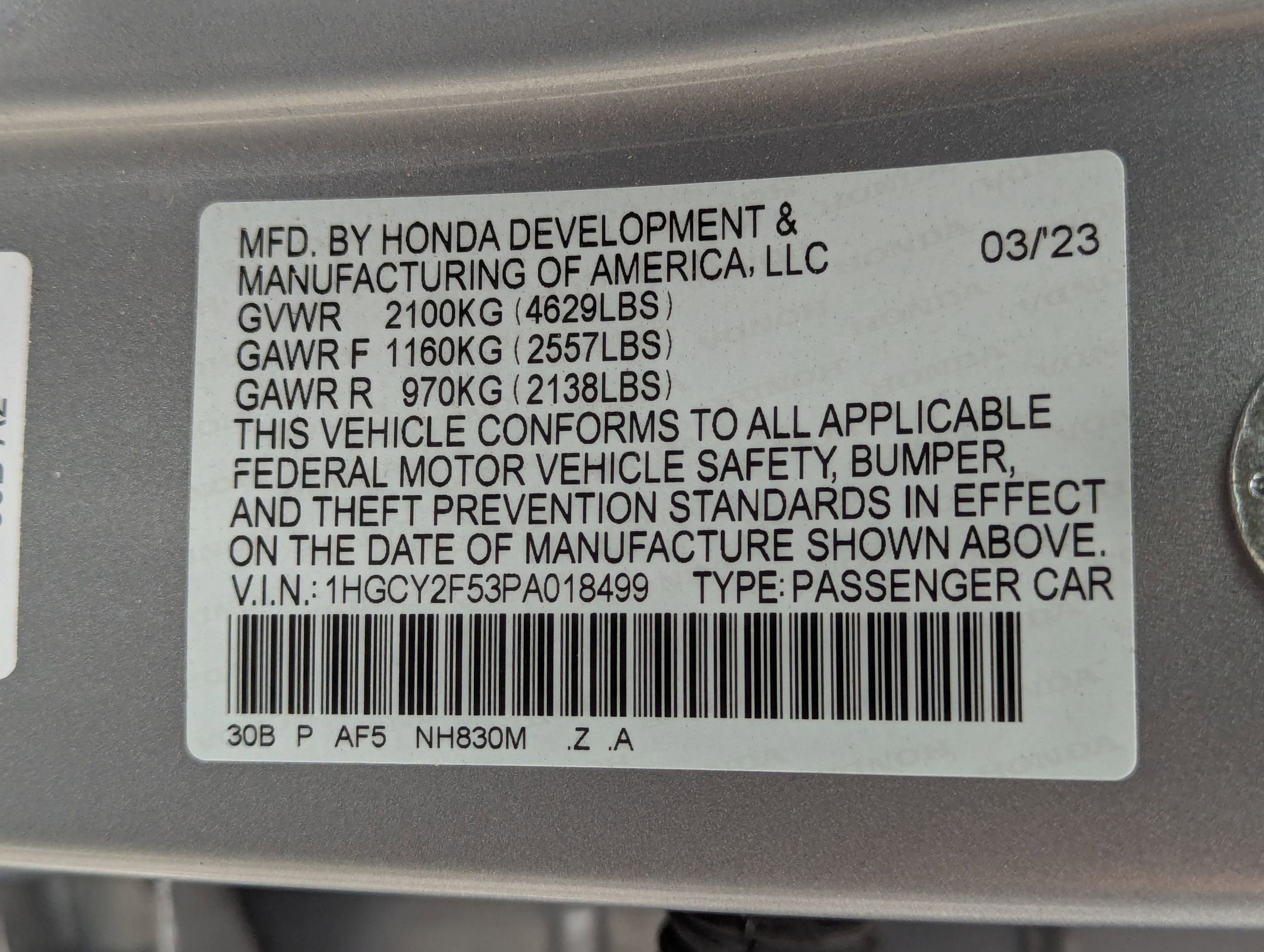 2023 Honda Accord Hybrid HYBRID SPORT BD