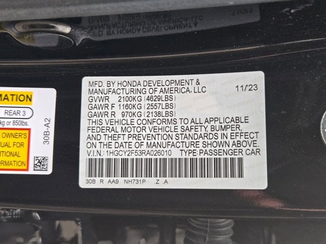 2024 Honda Accord Hybrid Sport