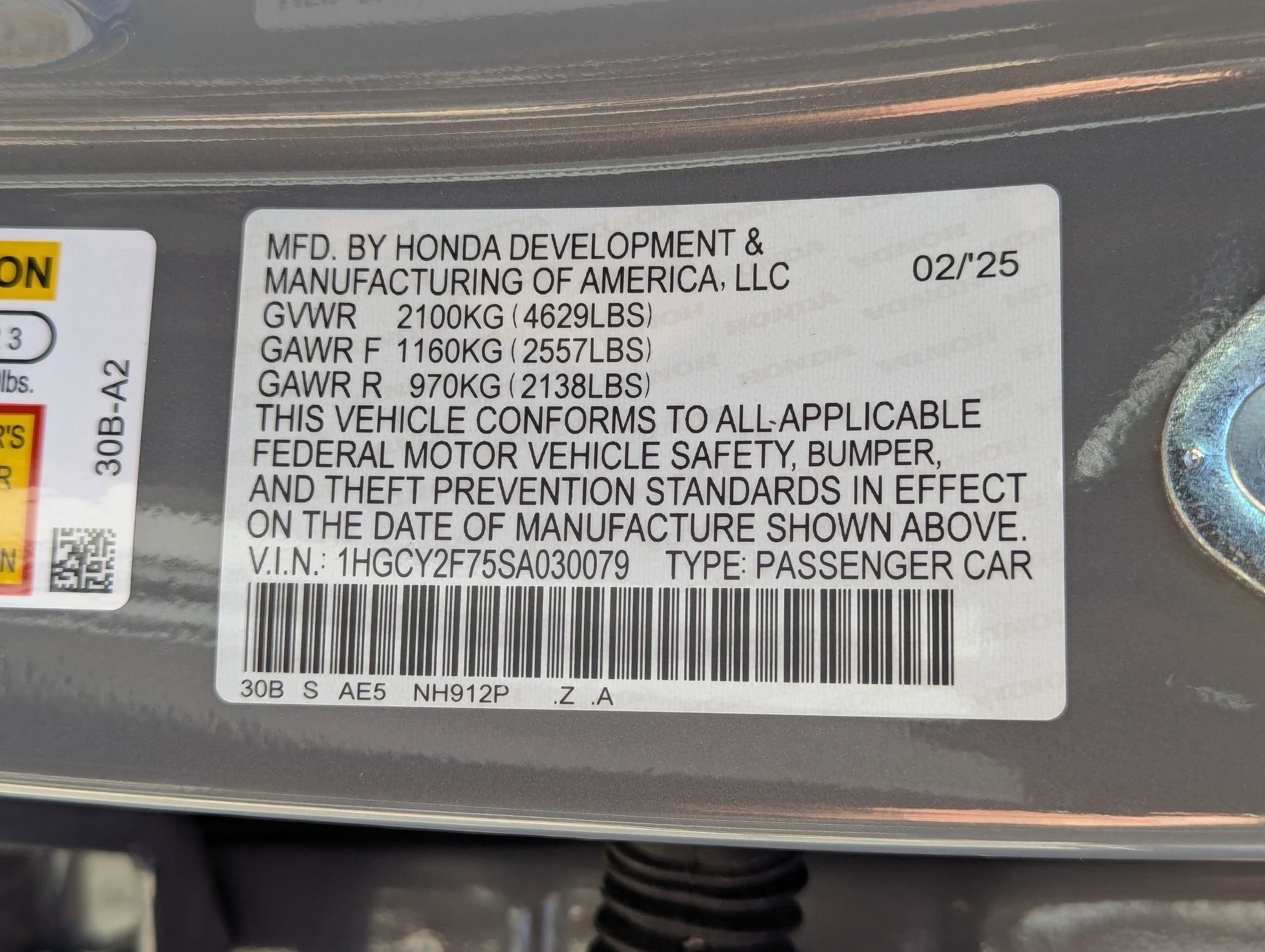 2025 Honda Accord Sedan HYBRID SPORT-L