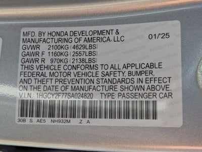 2025 Honda Accord Hybrid Sport-L