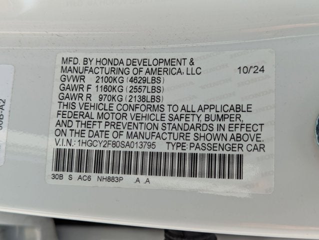 2025 Honda Accord Hybrid Touring