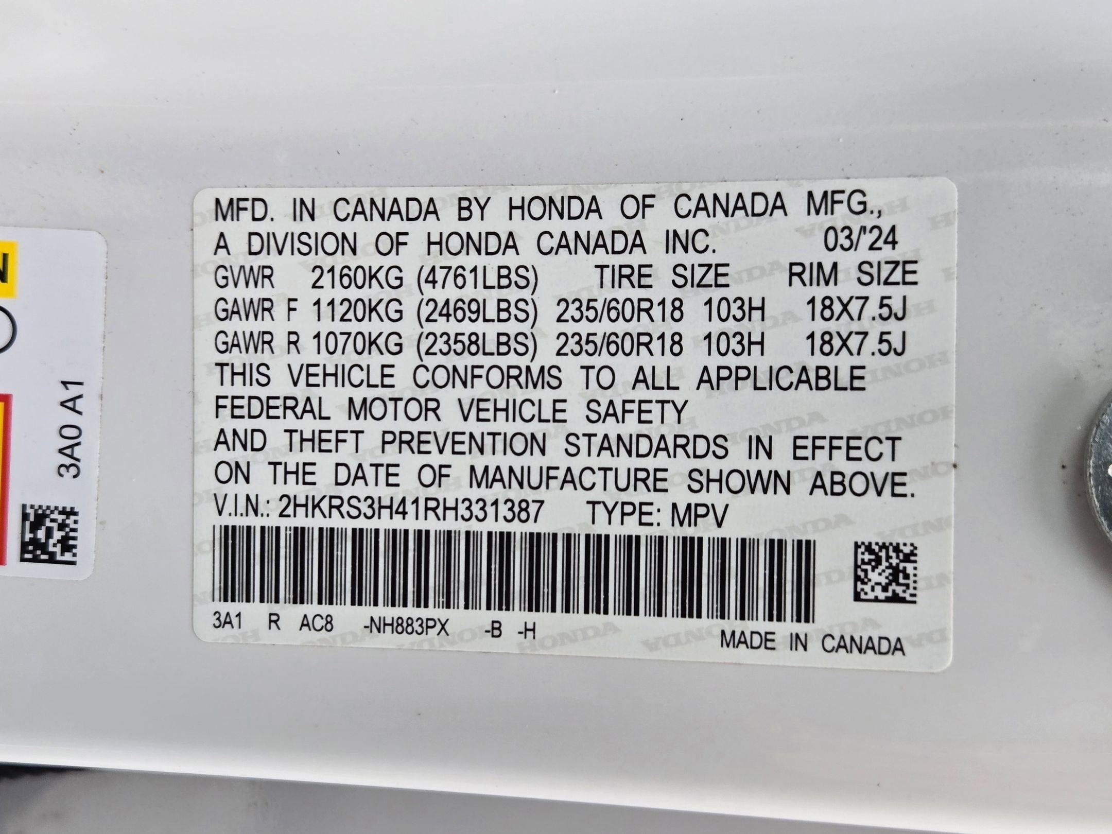 2024 Honda CR-V EX