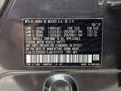 2018 Honda HR-V EX-L Navi