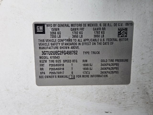 2015 GMC Sierra 1500 SLE