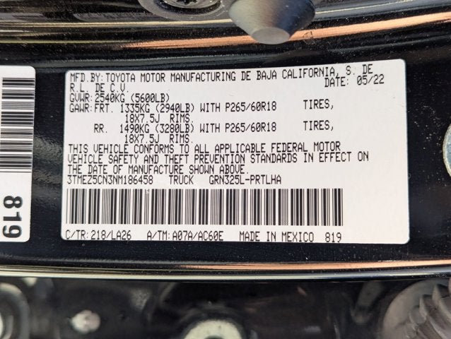 2022 Toyota Tacoma Limited