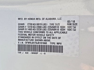 2018 Honda Odyssey EX-L