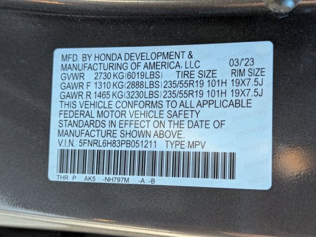 2023 Honda Odyssey Touring