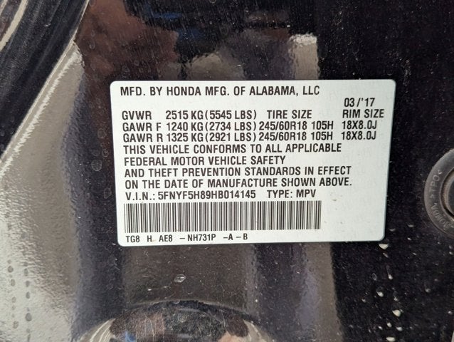 2017 Honda Pilot EX-L