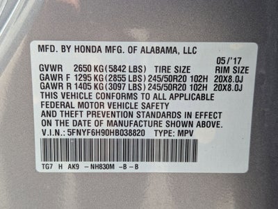 2017 Honda Pilot Touring