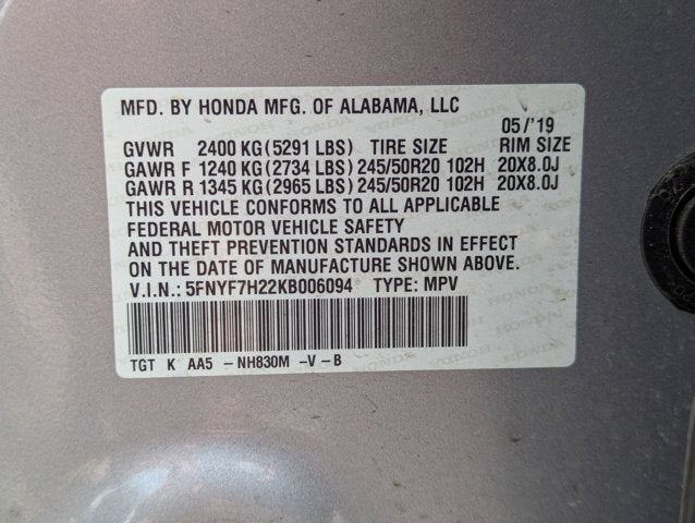 2019 Honda Passport Sport