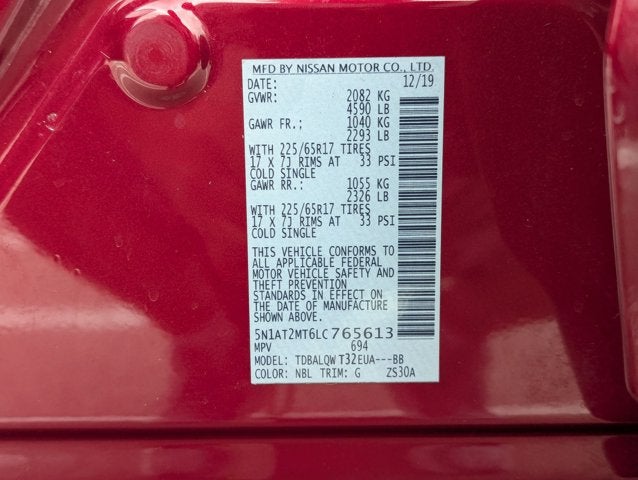 2020 Nissan Rogue SV