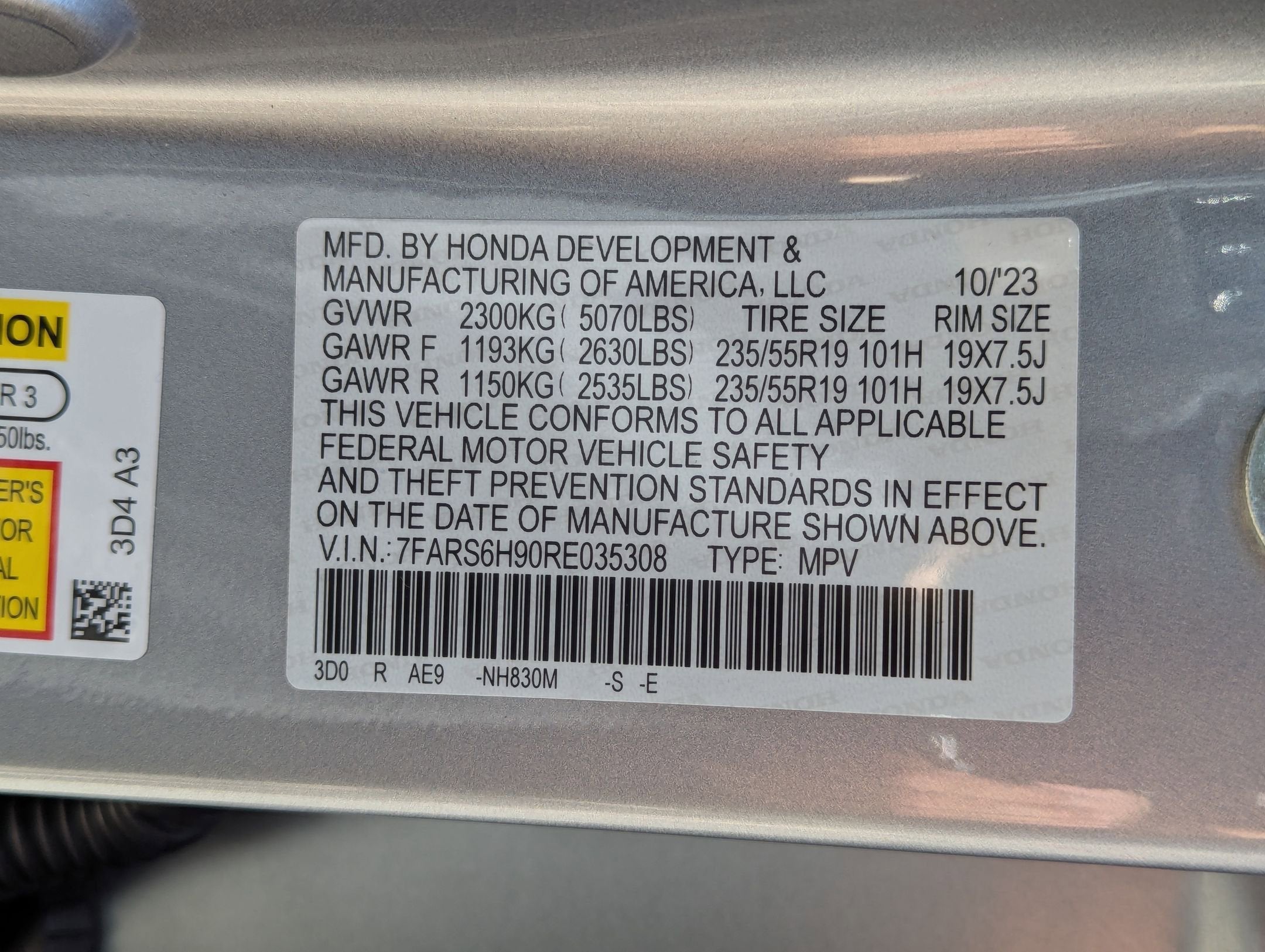 2024 Honda CR-V HYBRID AWD SP TRG