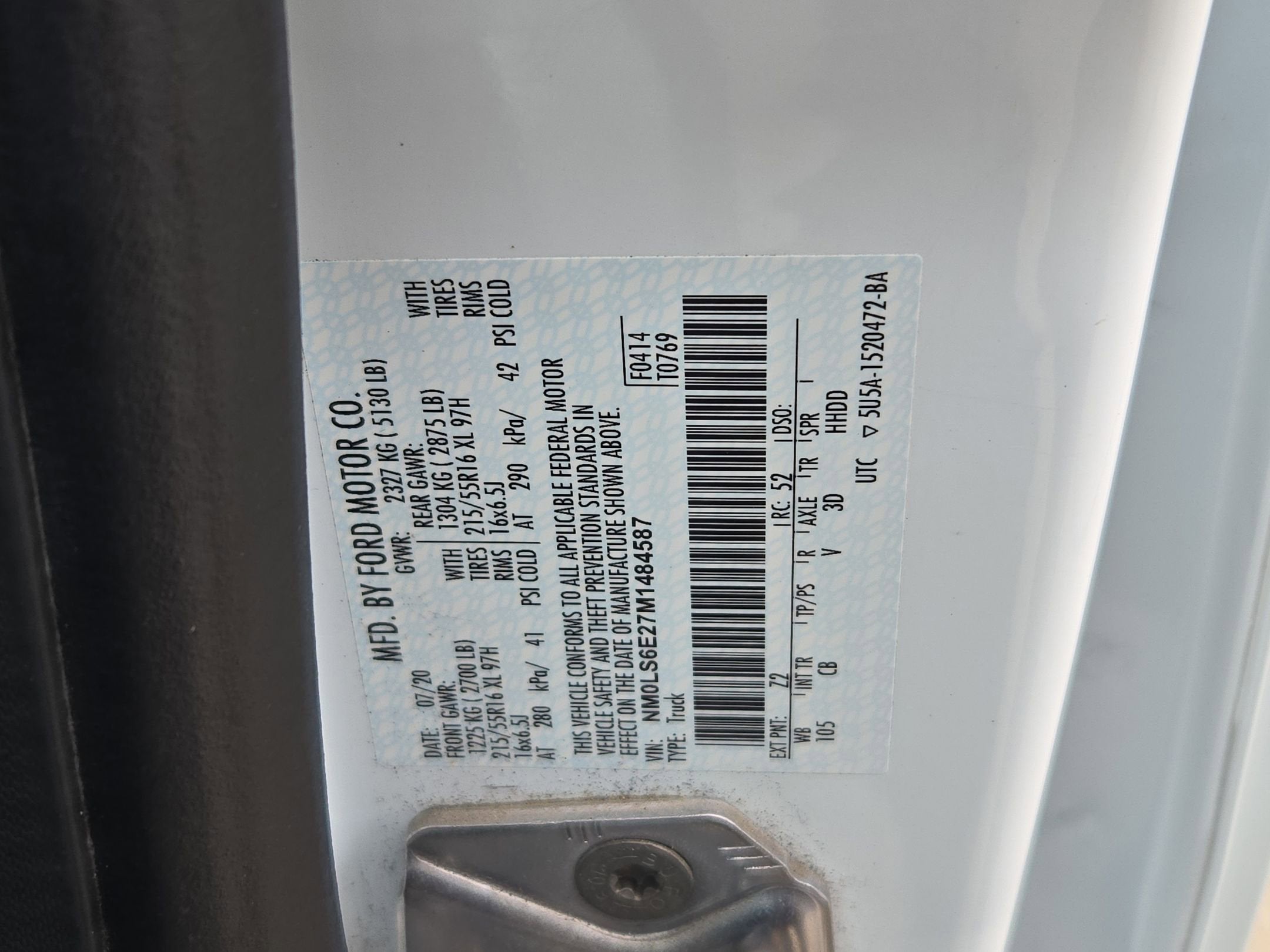 2021 Ford Transit Connect Van XL