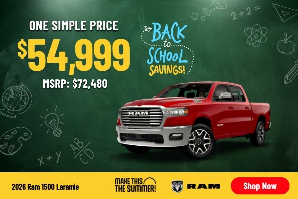 Gunn CDJR Ram 1500 Laramie Sales Banner
