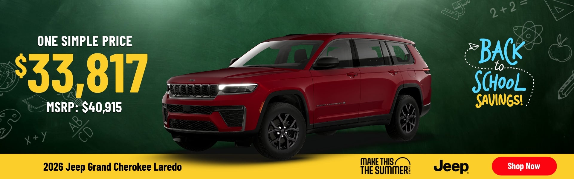 Gunn CDJR Jeep Grand Cherokee Sales Banner