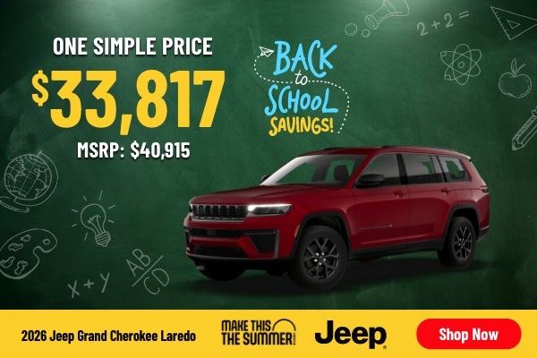 Gunn CDJR Jeep Grand Cherokee Sales Banner