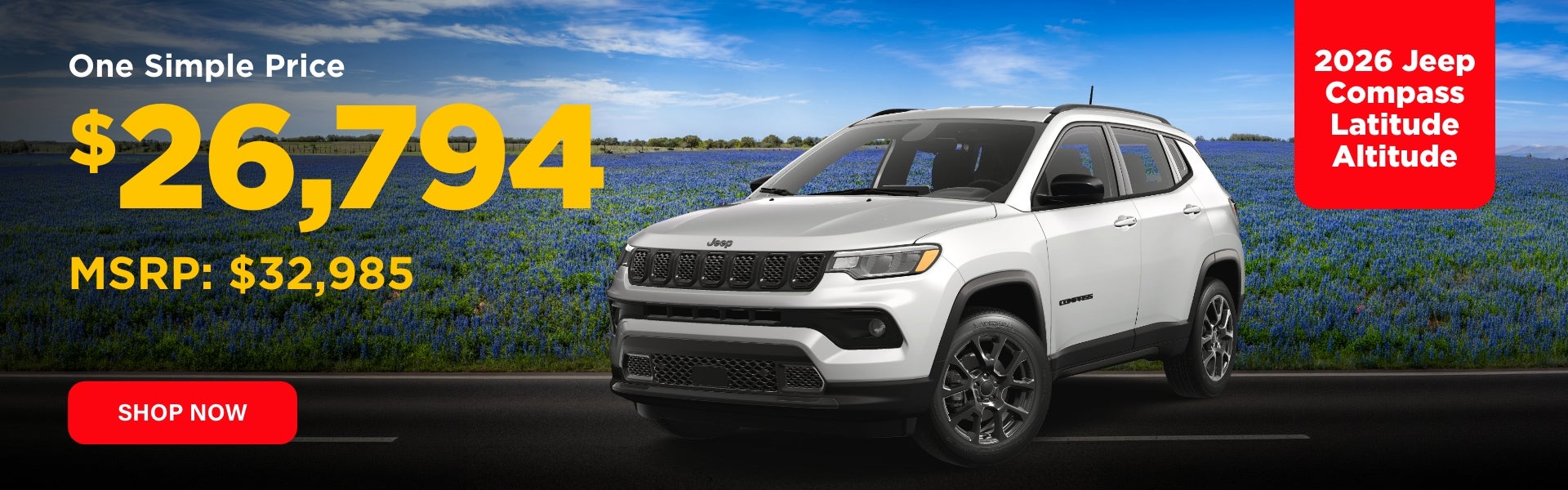 Gunn CDJR Jeep Compass sale banner