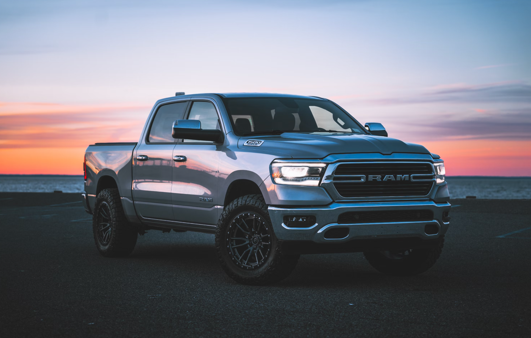 RAM Truck During Sunset