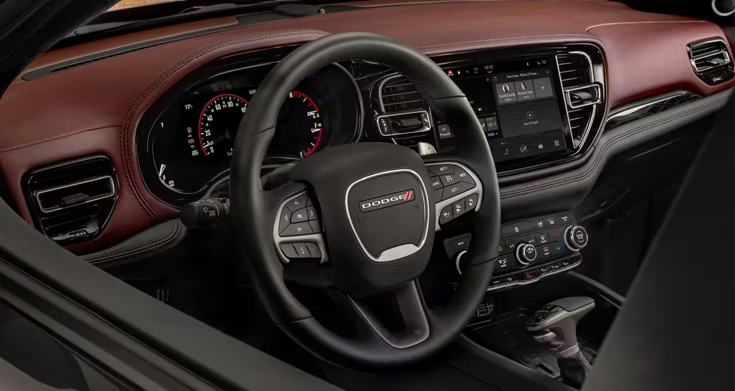 Steering wheel of a 2024 Dodge Durango